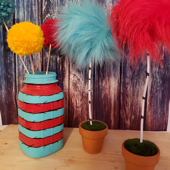 Truffula trees Birthday party decor Seuss Unique - Picture 2 of 7